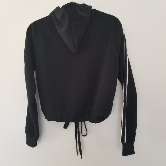 Black drawstring sweatshirt hoodie Size Large - Picture 5 of 6